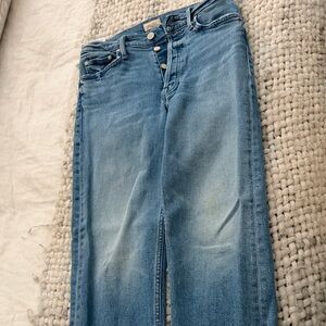 MOTHER Light Blue Straight Leg Jeans